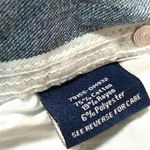 ANGEL KISS STRIPED HIGH RISE CARPENTER UTILITY SHORTS SIZE 7-28 NWT - Picture 7 of 7